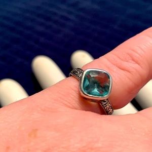 Silpada Sterling Silver and aquamarine ring